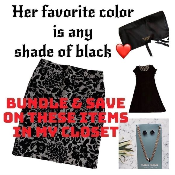 Violet Harper Isla Layered Necklace & Black Druzy Earring Set - New in Box - Picture 3 of 7